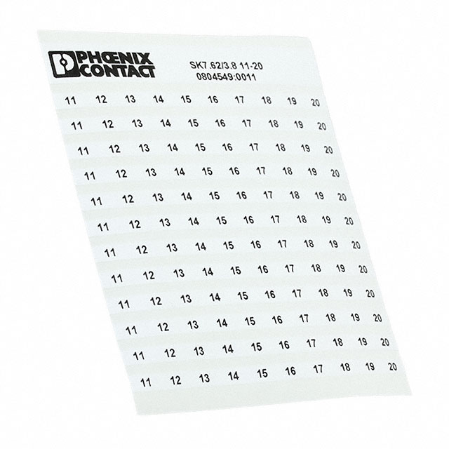 0804549:0011 Phoenix Contact  Terminal Block Marker Strips